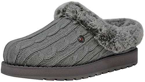 Skechers BOBS Keepsakes Ice Angel Damen Hausschuhe gefüttert Hellgrau, Schuhgröße:EUR 37 von Skechers