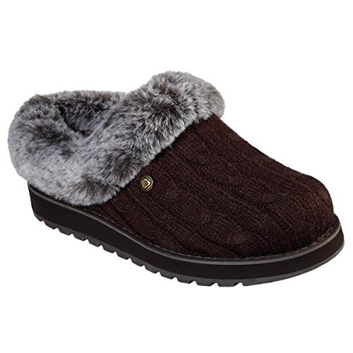 Skechers Damen Keepsakes - Ice Angel Low-Top Slipper, Chocolate, 35 EU von Skechers