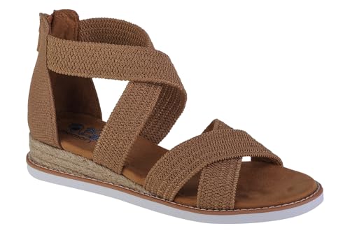 Skechers BOBS Damen Kiss-Desert Nights Sandale, Hellbraun, 38 EU von Skechers