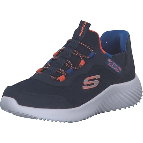 Skechers Jungen Bounder Brisk-Burst Sneakers,Sports Shoes, Navy Blue, 35 EU von Skechers