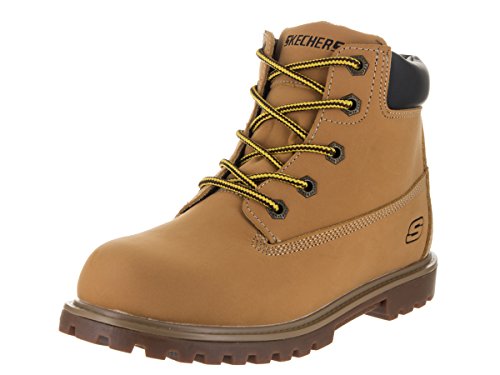 Skechers Boys' Mecca-Mitigate Desert Boots, Beige (Wheat), 10.5 UK Child 28 EU von Skechers