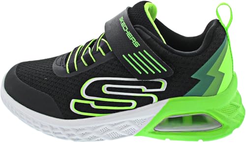 Skechers Boys Sneaker, Black Textile/Synthetic/Lime Trim, 27.5 EU Skechers Boys Sneaker, Black Textile/Synthetic/Lime Trim, 27.5 EU von Skechers