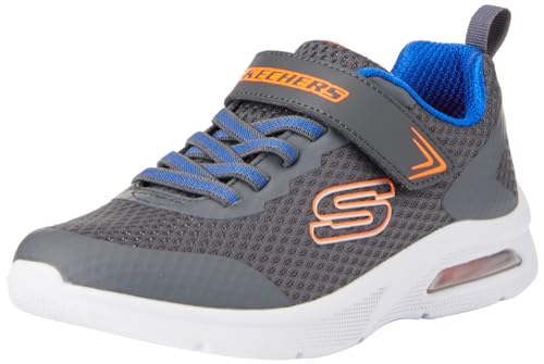 Skechers Boys Sneaker, Charcoal Textile/Synthetic/Blue & Orange, 43 EU Skechers Boys Sneaker, Charcoal Textile/Synthetic/Blue & Orange, 43 EU von Skechers