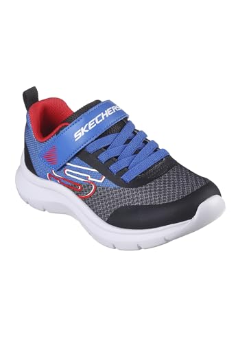 Skechers Boys Sneaker, Royal & Black Textile/Synthetic/Red & WHI, 43 EU von Skechers