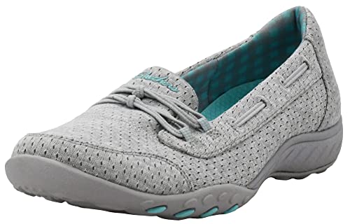 Skechers Breathe Easy–Good Influence Damen-Sneaker, Grau Aqua, 41 EU von Skechers