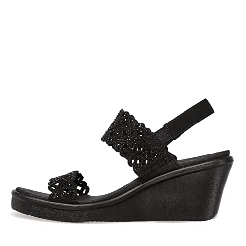 Skechers Damen Rumble On-Sassy DayZ Keilsandale, Schwarz, 38 EU von Skechers