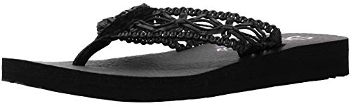 Skechers Cali Women's Meditation-Ocean Breeze Black/Black Flip Flop 10 M US von Skechers