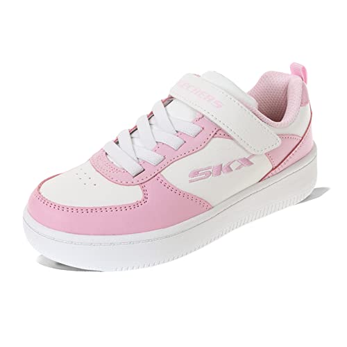 Skechers Mädchen Sneaker weiß/rosa 31 von Skechers