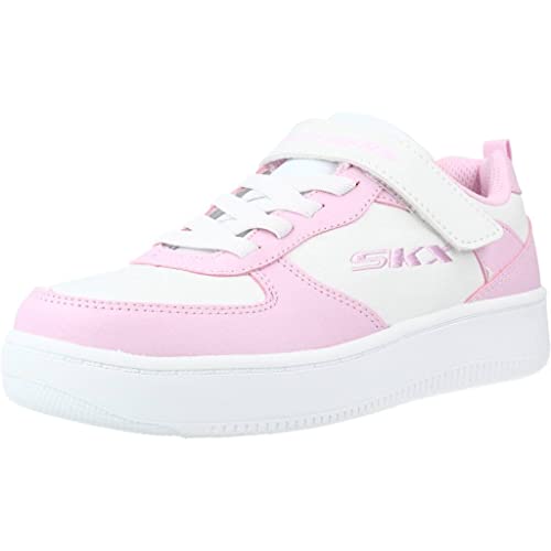 Skechers Mädchen Sneaker weiß/rosa 32 von Skechers
