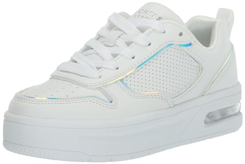 Skechers Unisex Kinder Court Hi-air Sneaker, Weiß, 37.5 EU Skechers Unisex Kinder Court Hi-air Sneaker, Weiß, 37.5 EU von Skechers