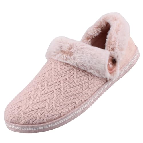 Skechers Cozy Campfire Girls Night in Damen Hausschuh gefüttert Rosa, Schuhgröße:EUR 36 von Skechers