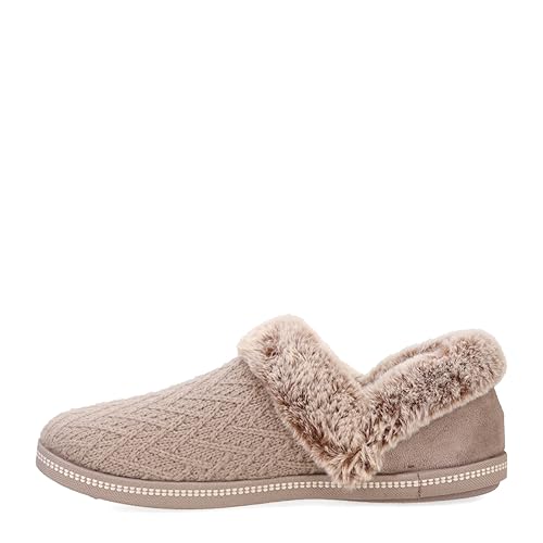 Skechers Cozy Campfire Girls Night in Damen Hausschuh gefüttert Beige, Schuhgröße:EUR 36 von Skechers