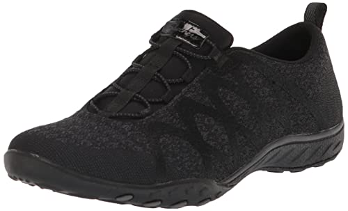 Skechers Mädchen 100301 Schwarz Sportschuhe, Schwarzer Anthrazitfarbener Rand, 35 EU von Skechers