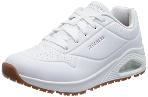 Skechers Herren 108021EC WHT Sneaker, White Synthetic, 35.5 EU von Skechers
