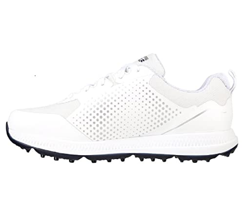 Skechers Damen 123031 Sneaker, White Synthetic/Textile/Navy Trim, 41 EU von Skechers