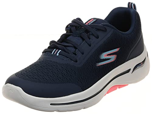 Skechers Damen 124887 Nvpk Sneaker, Marineblauer Textilbesatz, 37.5 EU von Skechers