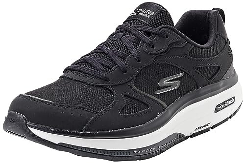 Skechers Damen Go Walker Sneaker, Black/White, 37.5 EU von Skechers