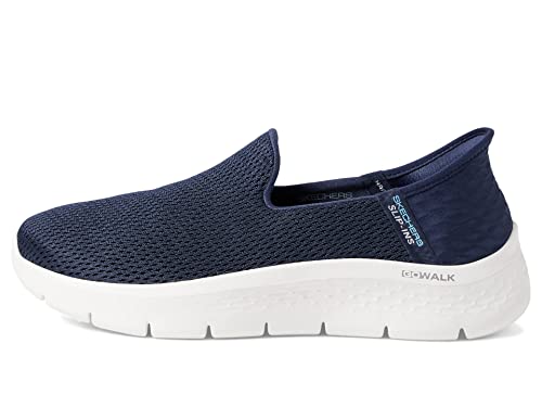 Skechers Damen GO Walk Flex Relish Sneaker, Navy Textile/Trim, 36.5 EU von Skechers