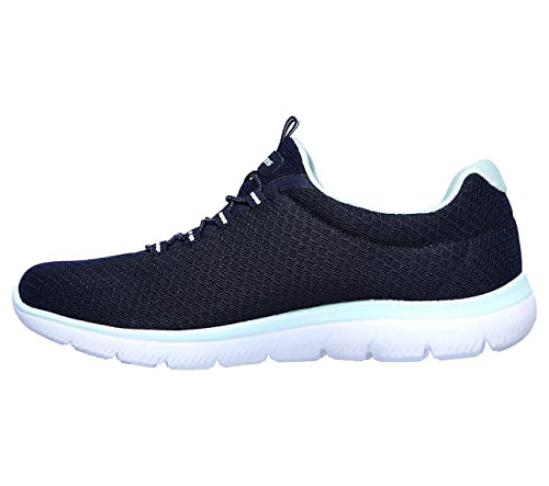 Skechers Damen 12980 Sneaker, Navy Aqua Nvaq, 38.5 EU von Skechers