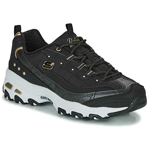 Skechers Mädchen 149267 Bkgd Sneaker, Schwarzer Duraleather Mit Goldfarbenem Rand, 35 EU Skechers Mädchen 149267 Bkgd Sneaker, Schwarzer Duraleather Mit Goldfarbenem Rand, 35 EU von Skechers