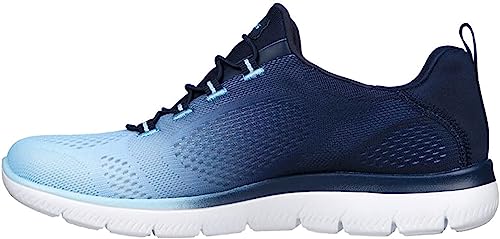 Skechers Damen Summits Bright Charmer Sneaker, Marineblau Hellblauer Netzbesatz, 37 EU von Skechers