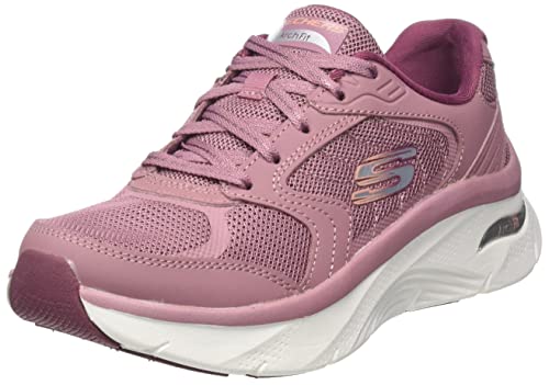 Skechers Damen 149686 Mve Sneaker, Mauve Leder Mesh Trim, 36 EU von Skechers