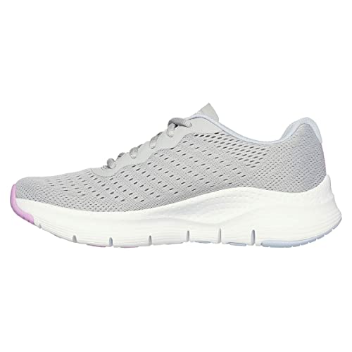 Skechers Damen 149722 Gymt Sportschuhe, graues netzgewebe Lavendel hellblauer Rand, 35 EU von Skechers