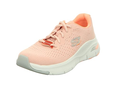 Skechers Damen 149722 Pkcl Sneaker, Rosa Mesh Coral Hellgrau Trim, 38 EU von Skechers