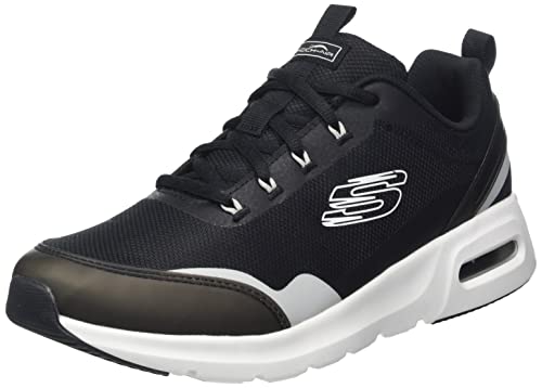 Skechers Damen 149945 BKW Sneaker, Schwarzes Netzgewebe, weißer Rand, 41 EU von Skechers