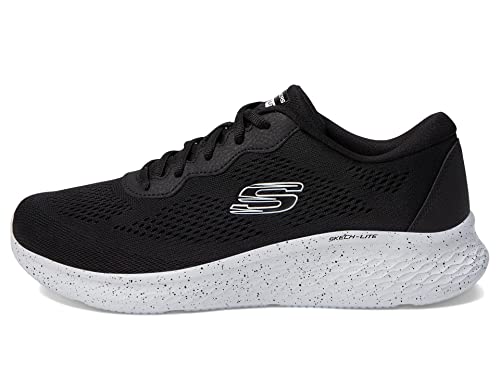 Skechers Damen 149990 BKW Sneaker, Schwarzes Netzgewebe, weißer Rand, 36.5 EU von Skechers