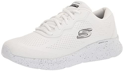 Skechers Damen 149990 WBK Sneaker, Weißes Netzgewebe, schwarzer Rand, 41 EU von Skechers