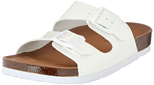 Skechers Damen 163030 Slides, Weiß, 37 EU von Skechers