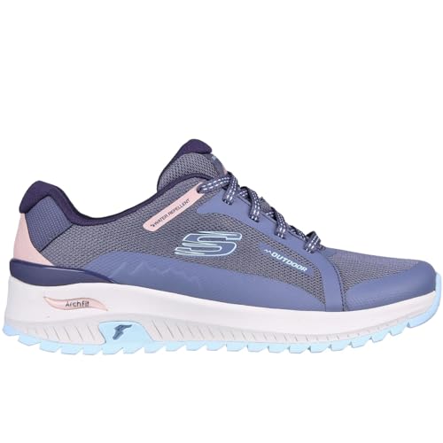 Skechers Damen 180081 Slt Trekking Low Cut, Slate Hot Melt Slate Mesh Blue Trim, 35 EU von Skechers