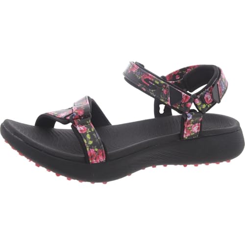 Skechers Damen 600 Spikeless Golf Sandale Golfschuh, Black Multi Coloured Floral Print, 40 EU Skechers Damen 600 Spikeless Golf Sandale Golfschuh, Black Multi Coloured Floral Print, 40 EU von Skechers