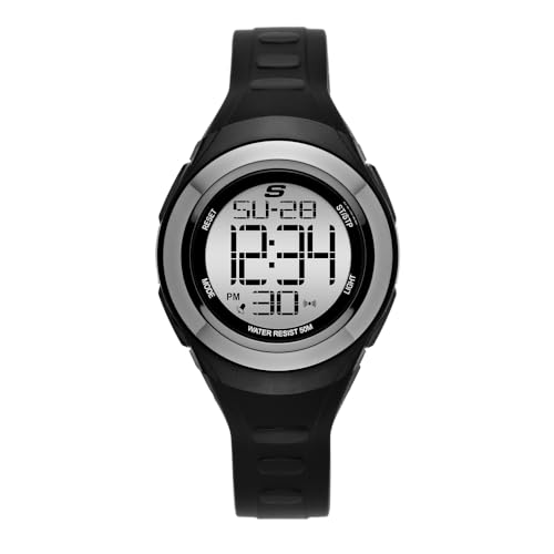 Skechers Damen Analog Quarz Uhr mit Silikon Armband SR2063 von Skechers