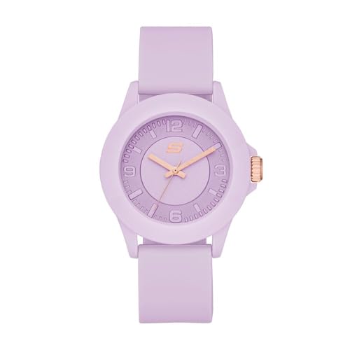 Skechers Damen Analog Quarz Uhr mit Silikon Armband SR6286 von Skechers