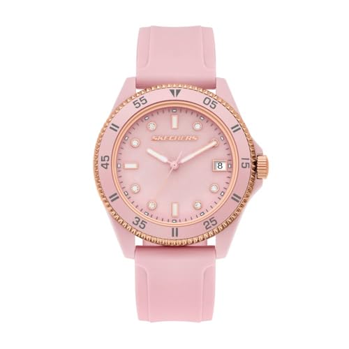 Skechers Damen Analog Quarz Uhr mit Silikon Armband SR6307 von Skechers