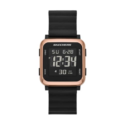 Skechers Damen Analog Quarz Uhr mit Silikon Armband SR6311 von Skechers