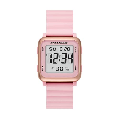 Skechers Damen Analog Quarz Uhr mit Silikon Armband SR6312 von Skechers
