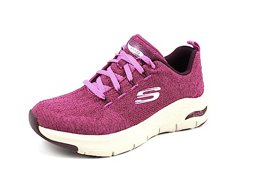 Skechers Damen Arch FIT-Comfy Wave Sneaker, rot, 40 EU Skechers Damen Arch FIT-Comfy Wave Sneaker, rot, 40 EU von Skechers