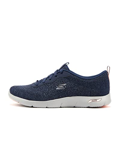 Skechers Damen Arch FIT Refine Lavish Wish Sneaker, Navy Engineered Knit/Pink Trim, 40 EU von Skechers