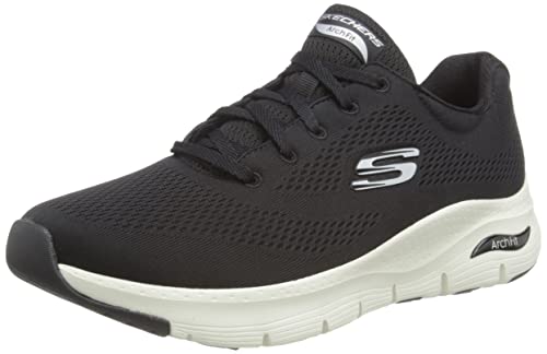 Skechers Damen Arch Fit Big Appeal Sneaker, Black Mesh White Trim, 37 EU von Skechers