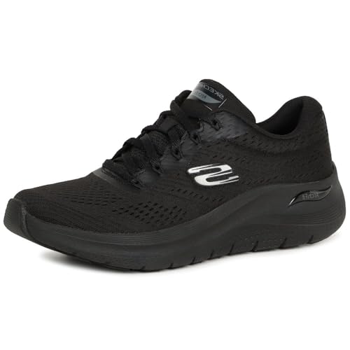 Skechers Damen Arch Fit 2.0 Big League Low-Top-Sneaker, Schwarzes Netzgewebe mit Metallbesatz, 37 EU Skechers Damen Arch Fit 2.0 Big League Low-Top-Sneaker, Schwarzes Netzgewebe mit Metallbesatz, 37 EU von Skechers