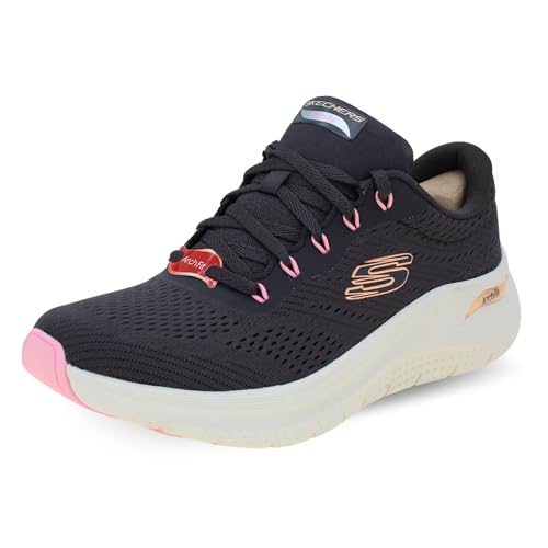 Skechers Damen Arch Fit 2.0 Big League Sneaker, Zinnfarben, 37 EU von Skechers
