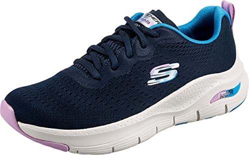 Skechers Damen Arch FIT Infinity COOL Sneaker, Navy Mesh Multi Trim, 37 EU von Skechers