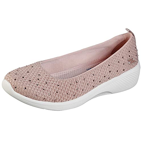 Skechers Damen Arya Sweet Glitz Schuhe Ballerinas Komfort Rosa 40 von Skechers