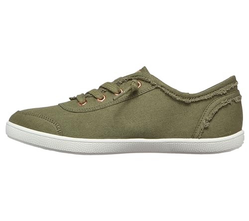 Skechers Damen Bobs B Cute Memory Foam, Flexible Laufsohle, Leichte Vegane Schuhe Sneaker, olivgrün, 38 EU von Skechers