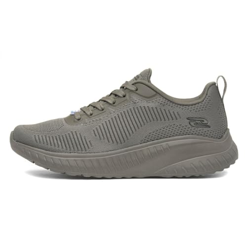 Skechers Damen BOBS Squad Chaos FACE Off Sportschuhe, Olive Engineered Knit, 35 EU von Skechers