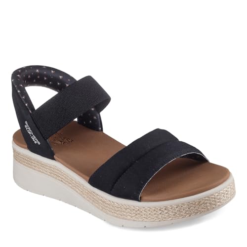 Skechers Damen BOBS Sun RAY Sandale, Black, 38.5 EU von Skechers