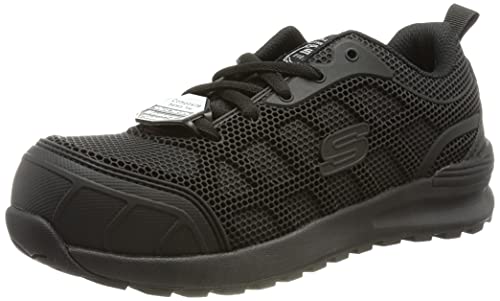 Skechers Damen BULKLIN AYAK Sicherheitsschuh, Black Textile/Synthetic, 37 EU von Skechers